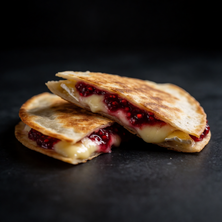 Brie and Raspberry Quesadilla