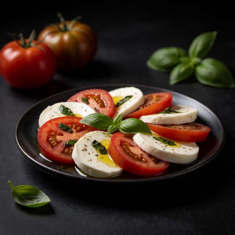 Caprese with Good Olive Oil