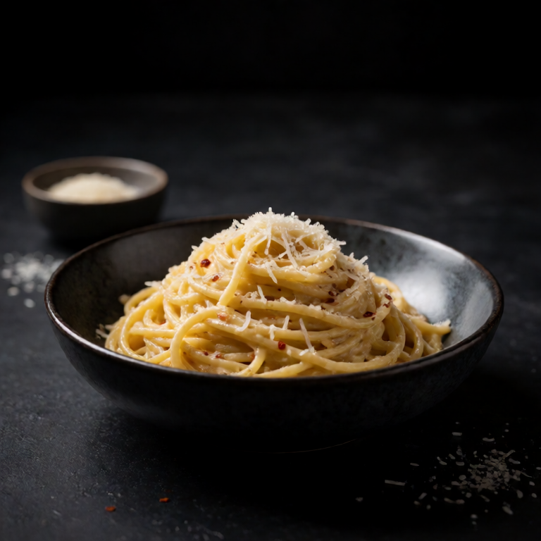 Egg Yolk Garlic Pasta