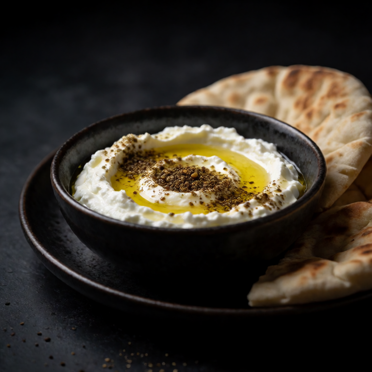 Labneh with Za'atar and Olive Oil