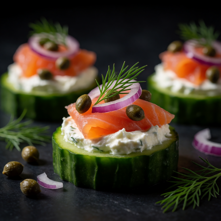 Lox Plate on Cucumber
