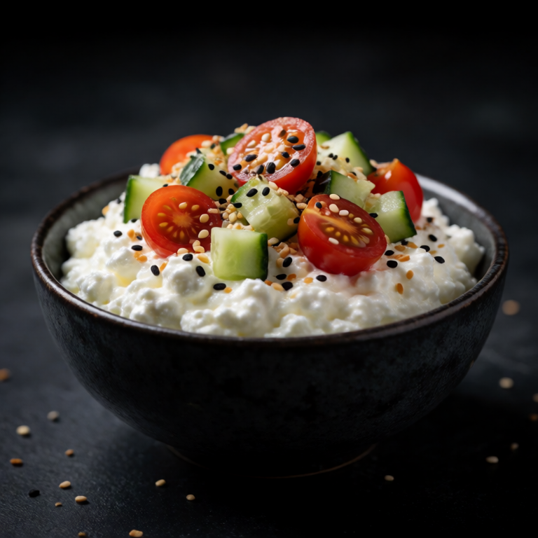 Savory Cottage Cheese Bowl
