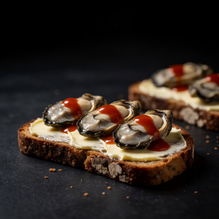 Smoked Oyster Toast