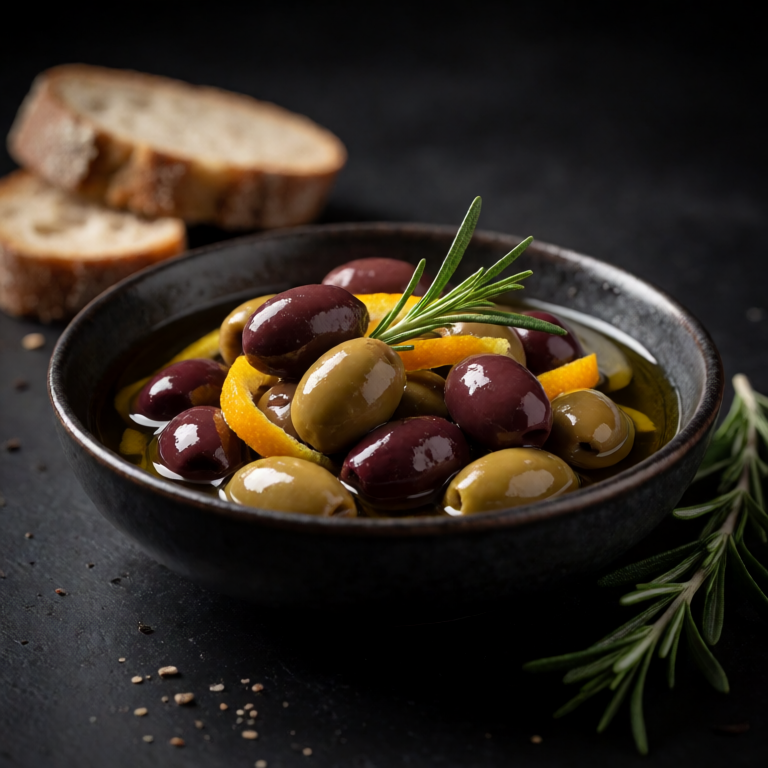 Warm Olives with Orange and Herbs